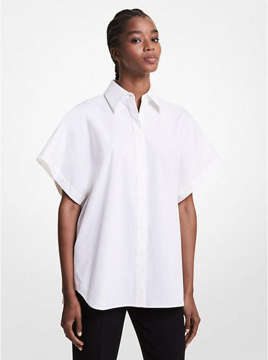 Stretch Organic Cotton Poplin Shirt