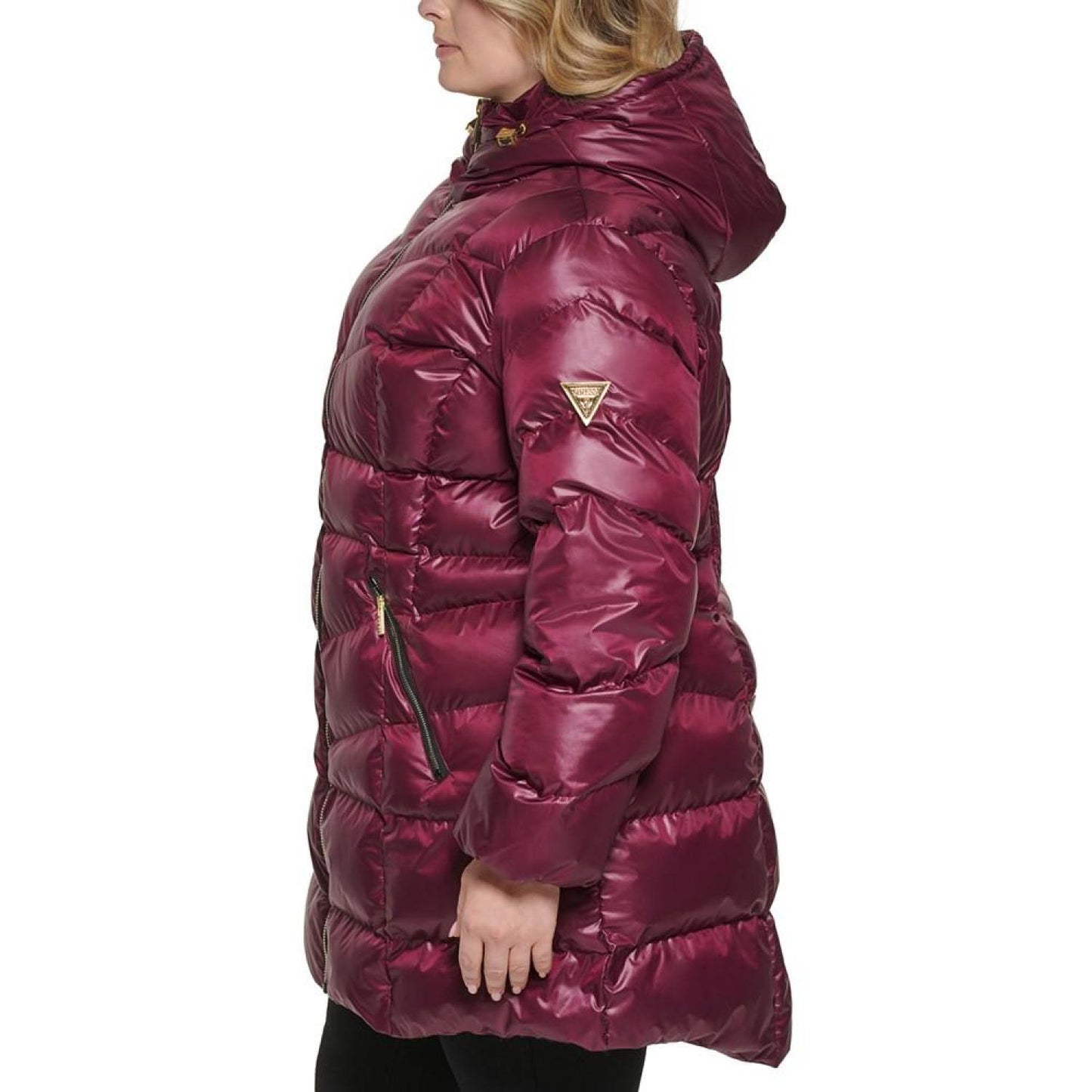 Women's Plus Size Hooded Puffer Coat