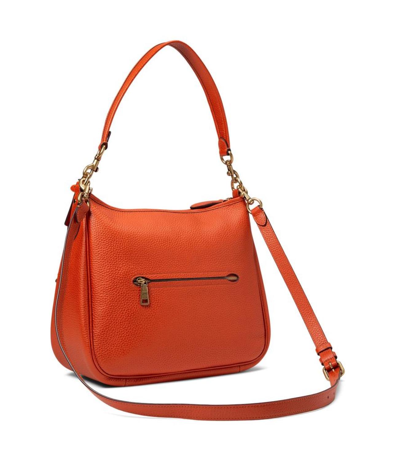 Soft Pebble Leather Cary Shoulder Bag