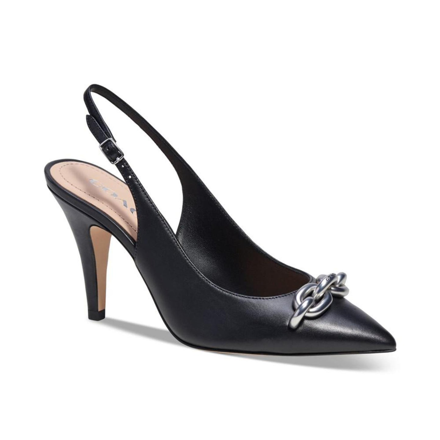 Women's Sadie Chain-Trimmed Slingback Pumps