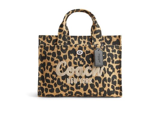 CARGO TOTE WITH LEOPARD PRINT