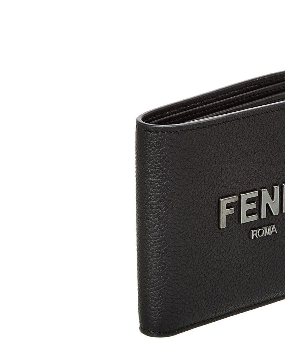 FENDI Signature Leather Bifold Wallet