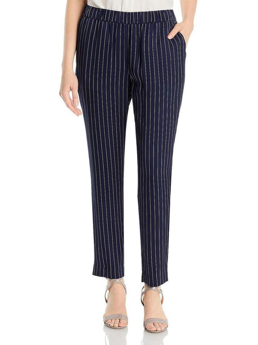 Tariyana Womens Striped Workwear Straight Leg Pants