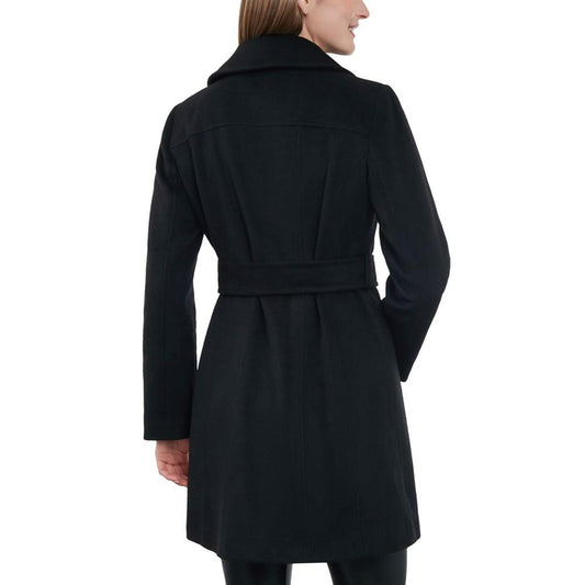 Women's Asymmetric Wool Blend Wrap Coat