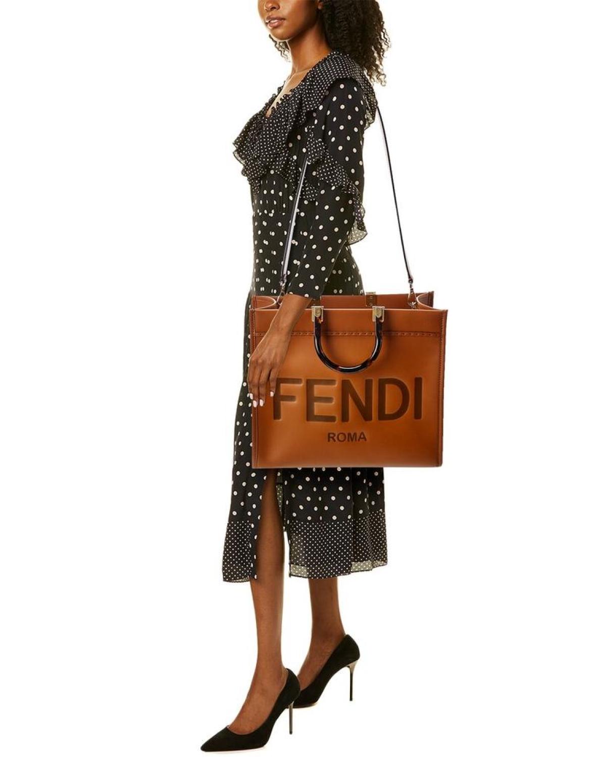 FENDI Sunshine Medium Leather Tote