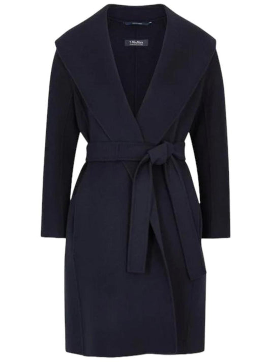 MAX MARA Women's Messi Blue Long Coat