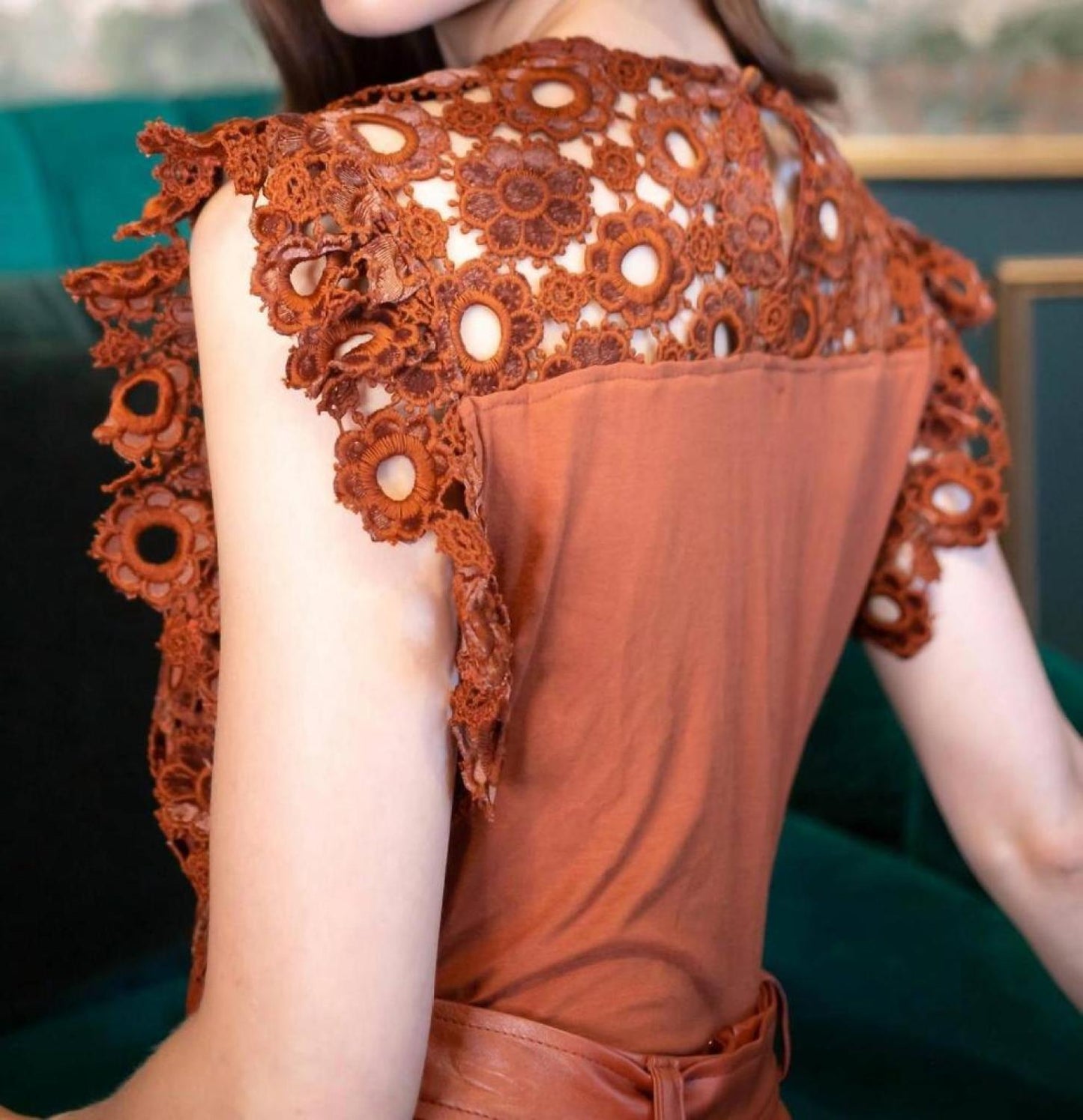 Grace Top In Sumatra Lace