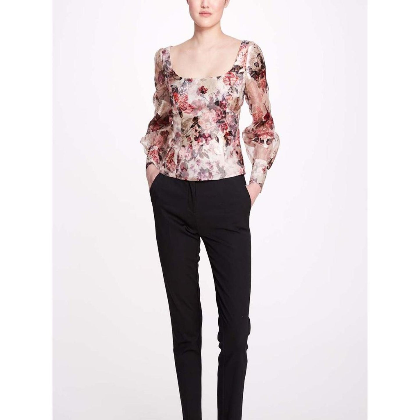 Long Sleeve Floral Blouse