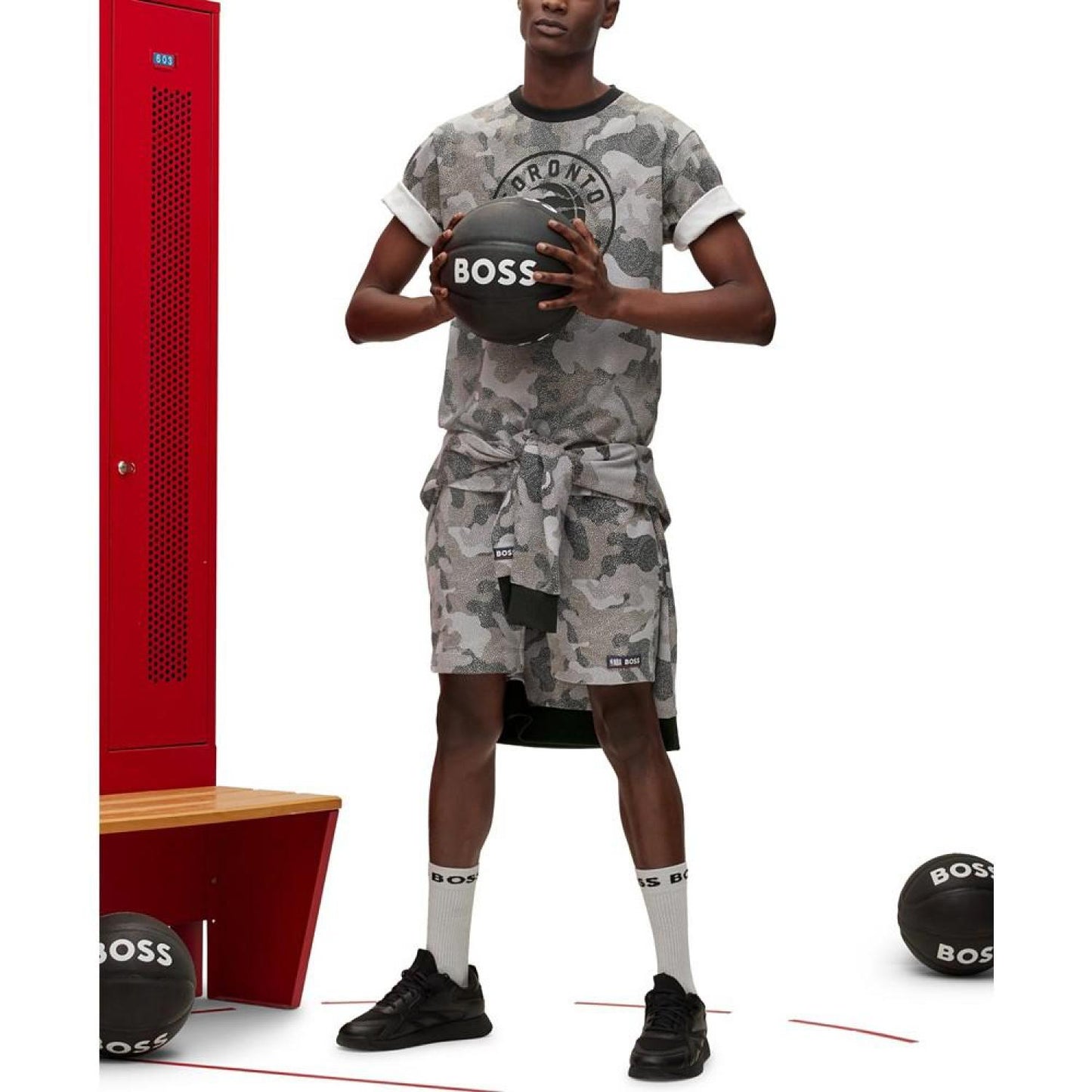 Men's Boss NBA Camouflage Pattern T-shirt