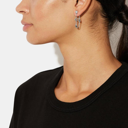 Coach Outlet Signature Crystal Chain Earrings