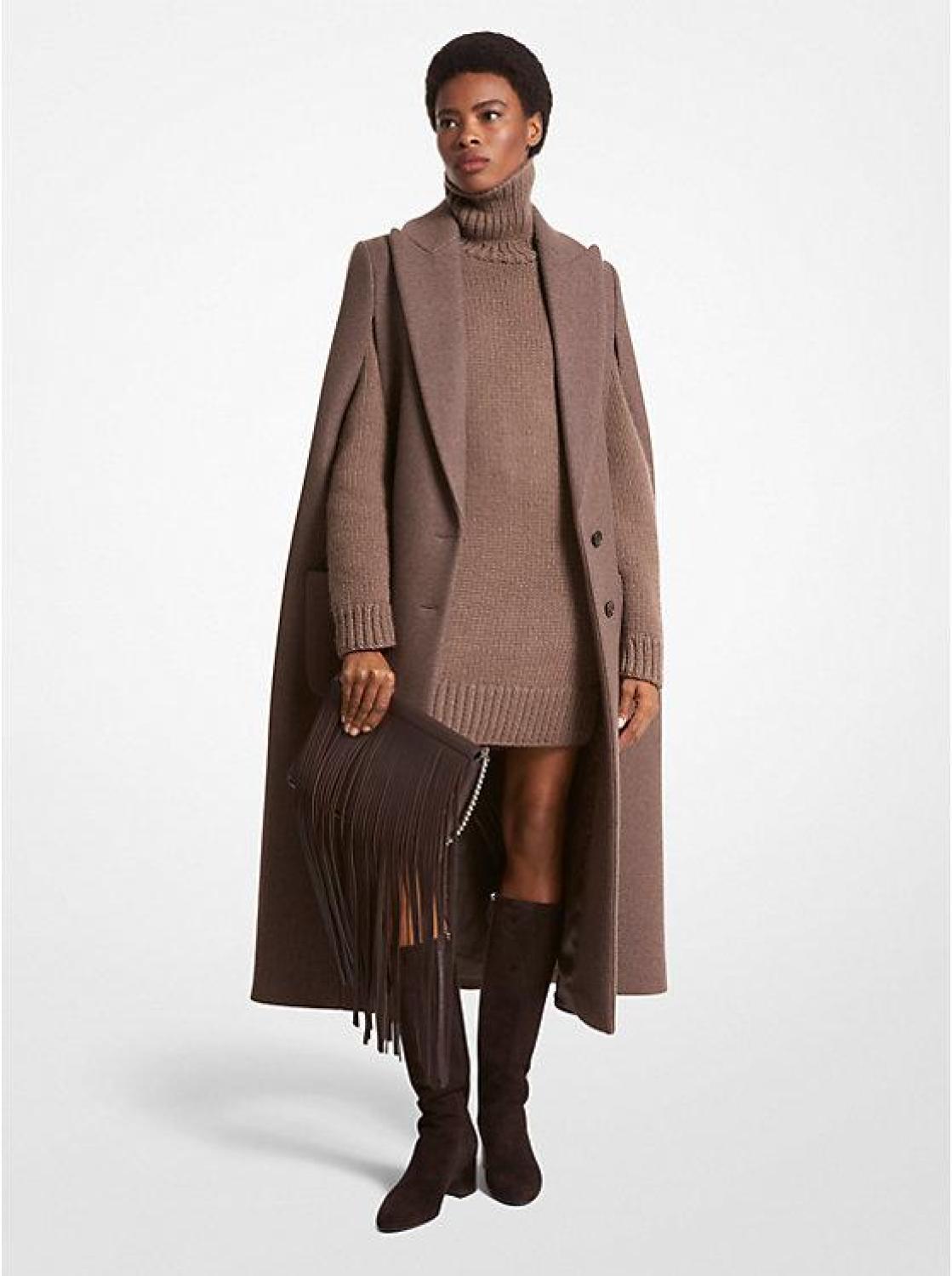 Wool Melton Cape Coat