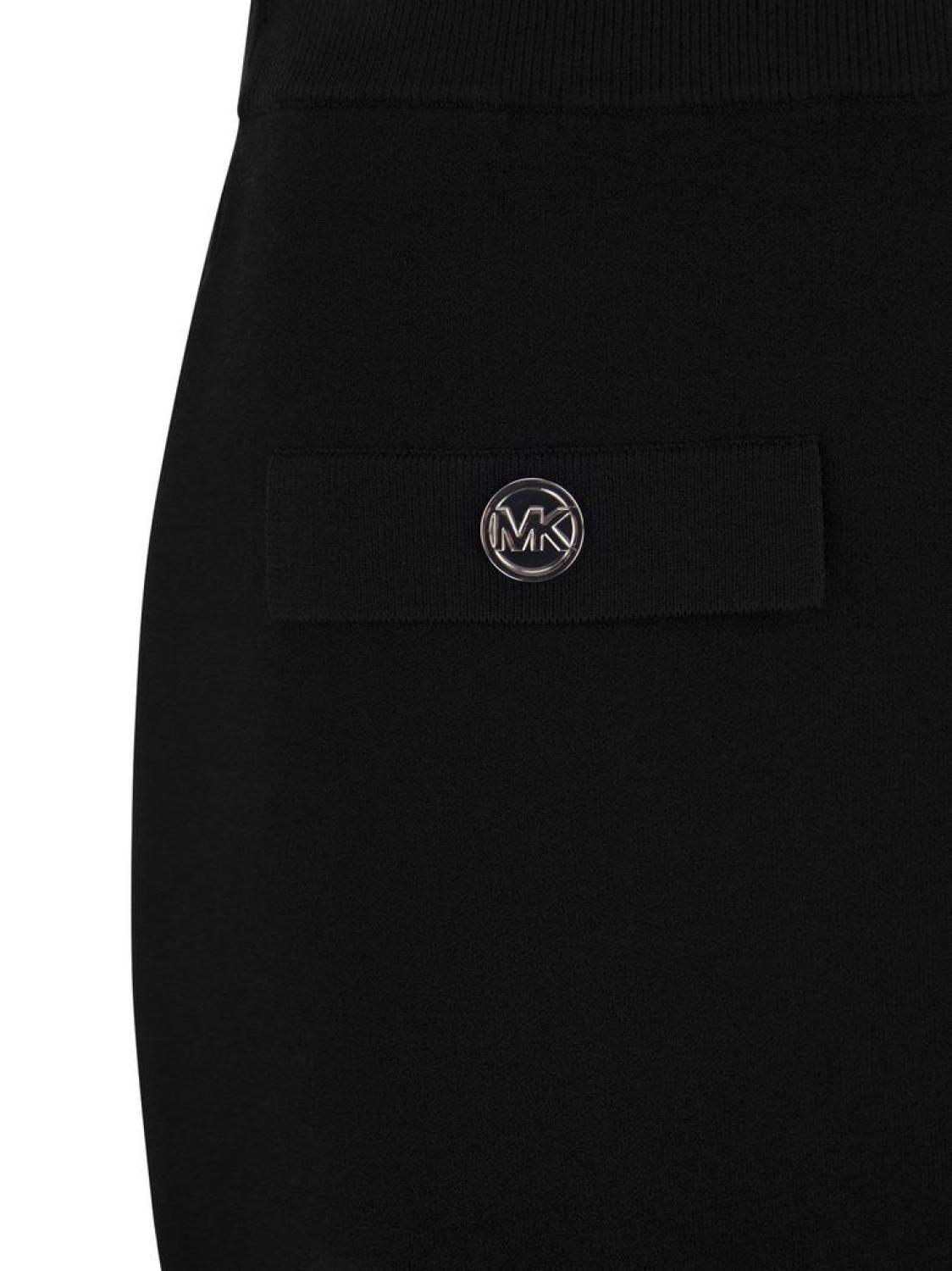 Michael Michael Kors Logo Plaque Knitted Mini Skirt