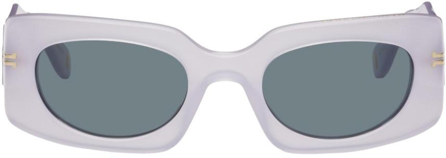 Purple Rectangular Sunglasses