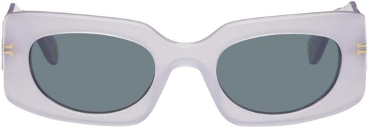 Purple Rectangular Sunglasses