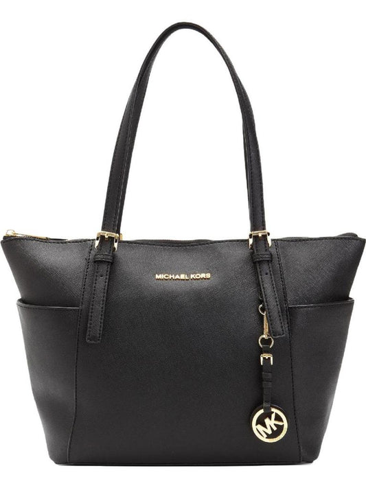 Jet Set Womens Leather Shopper Tote Handbag