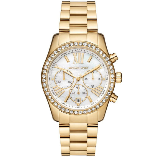 Women's Lexington Lux Chronograph Gold-Tone Stainless Steel Bracelet Watch 38mm