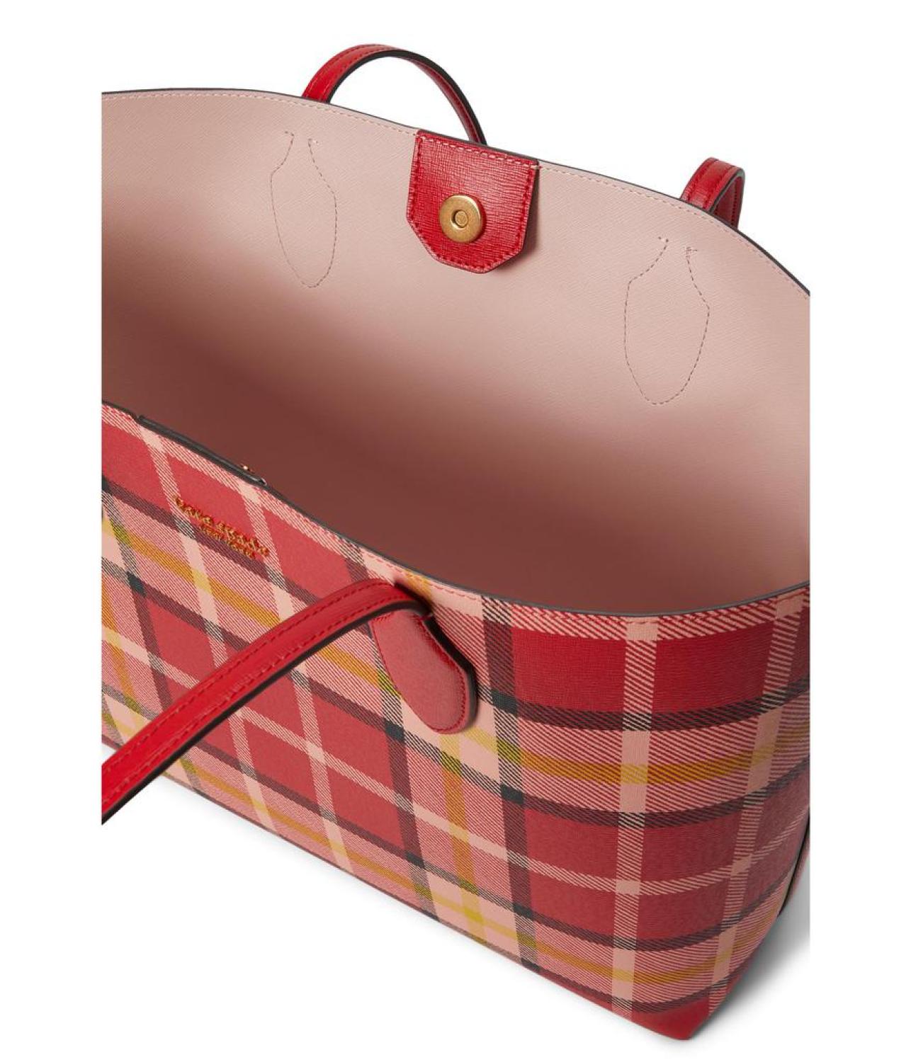 Bleecker Museum Plaid Printed PVC Large Tote