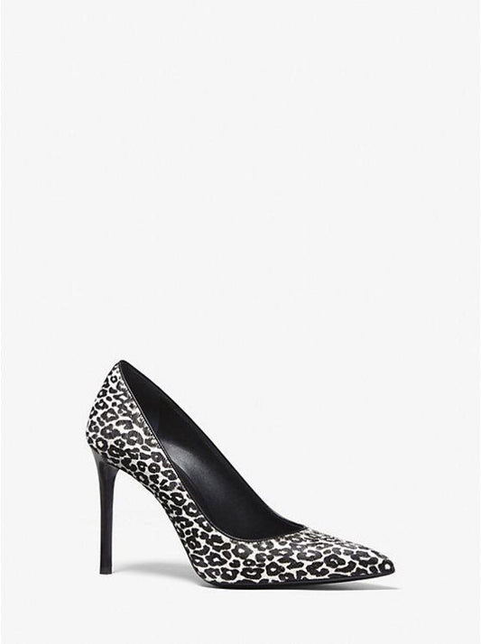 Gretel Leopard Print Calf Hair Pump