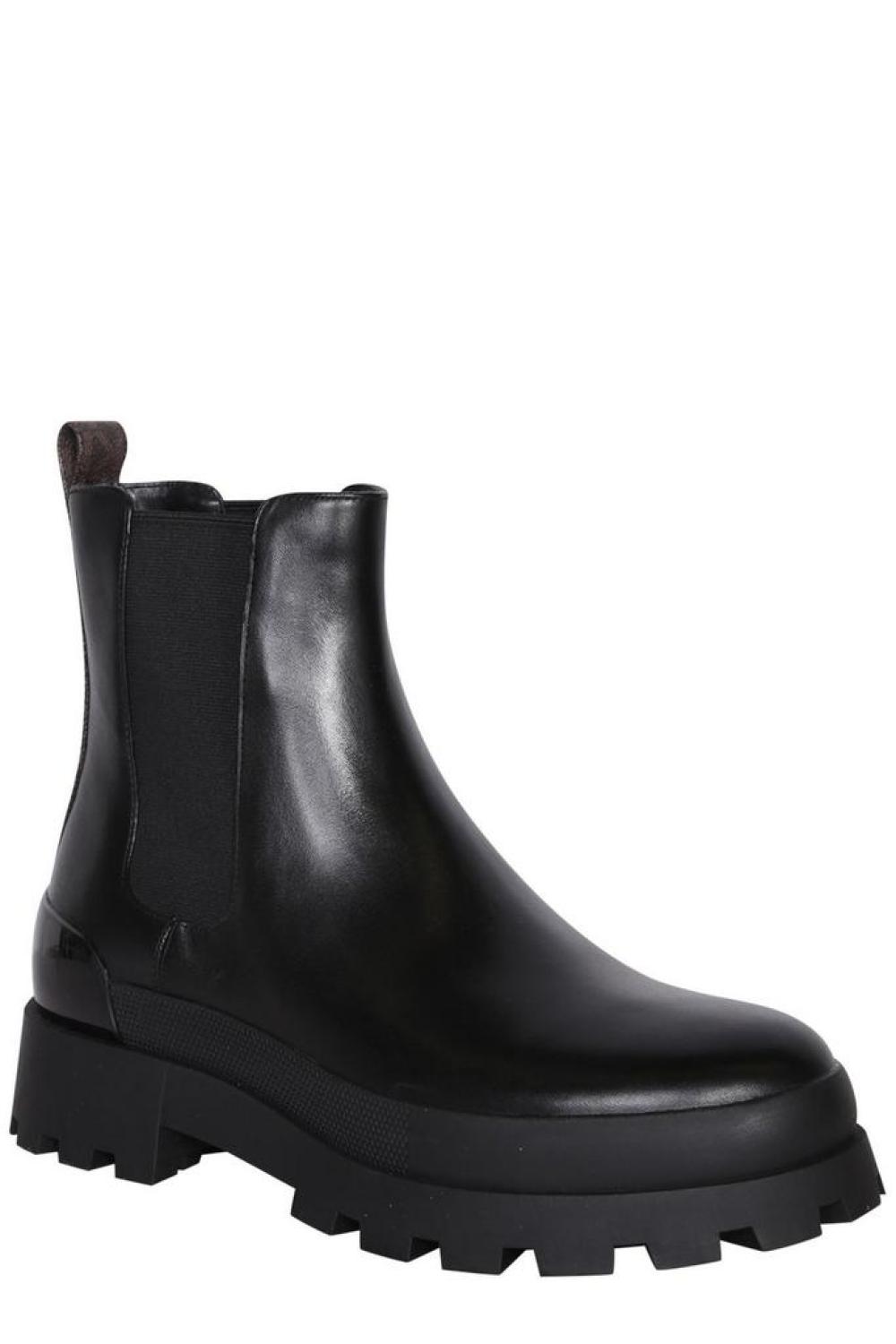 Michael Michael Kors Logo Embossed Chelsea Boots