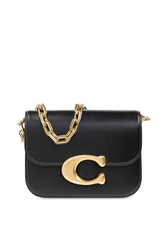 Coach Idol Logo Plaque Chained Shoulder Bag