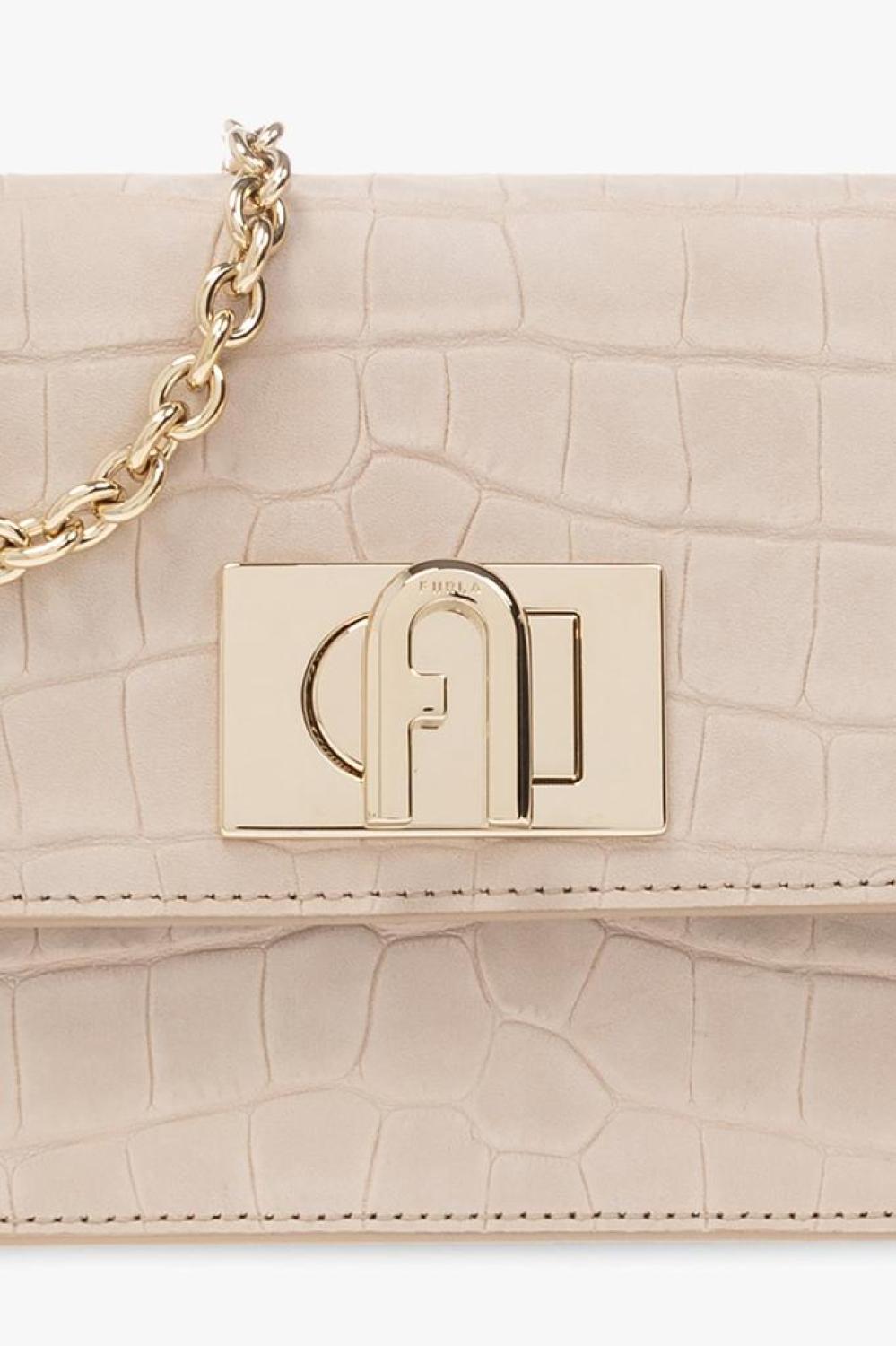 Furla 1927 Embossed Mini Shoulder Bag