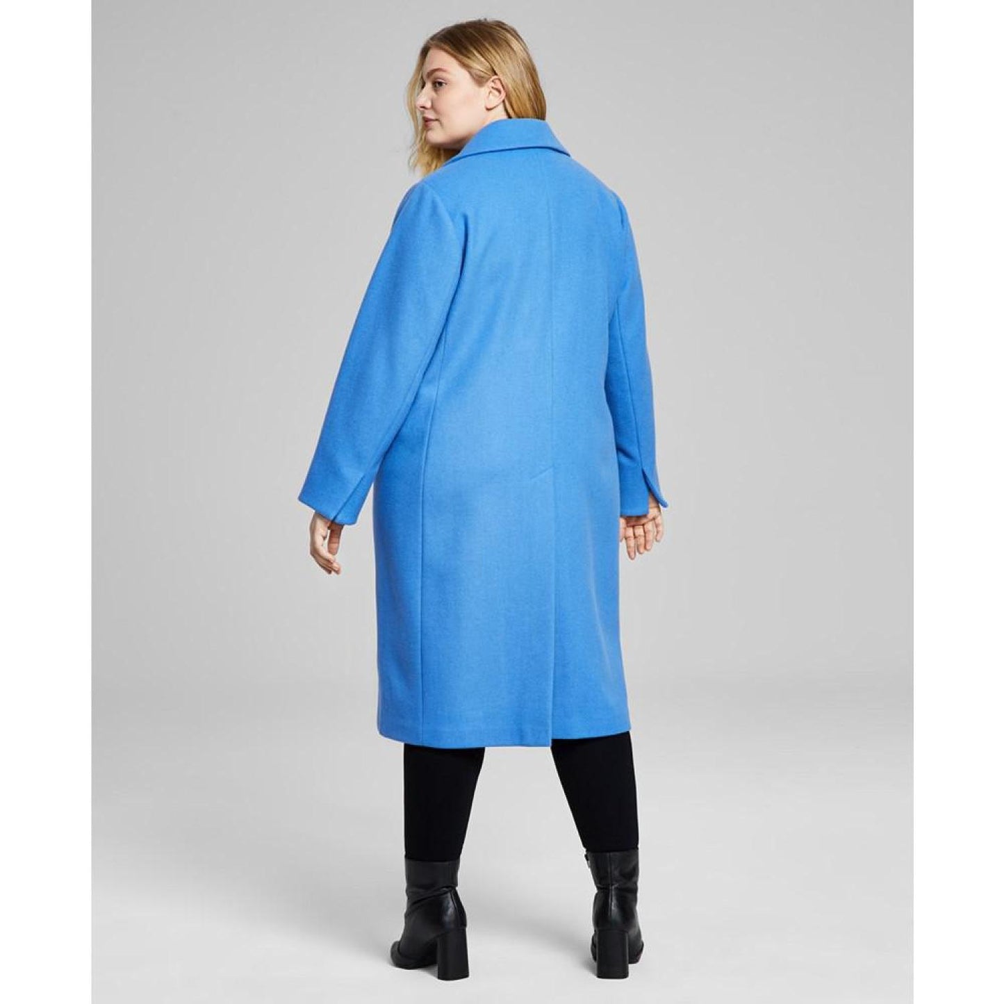 Women's Plus Size Single-Breasted Coat, Created for Macy's