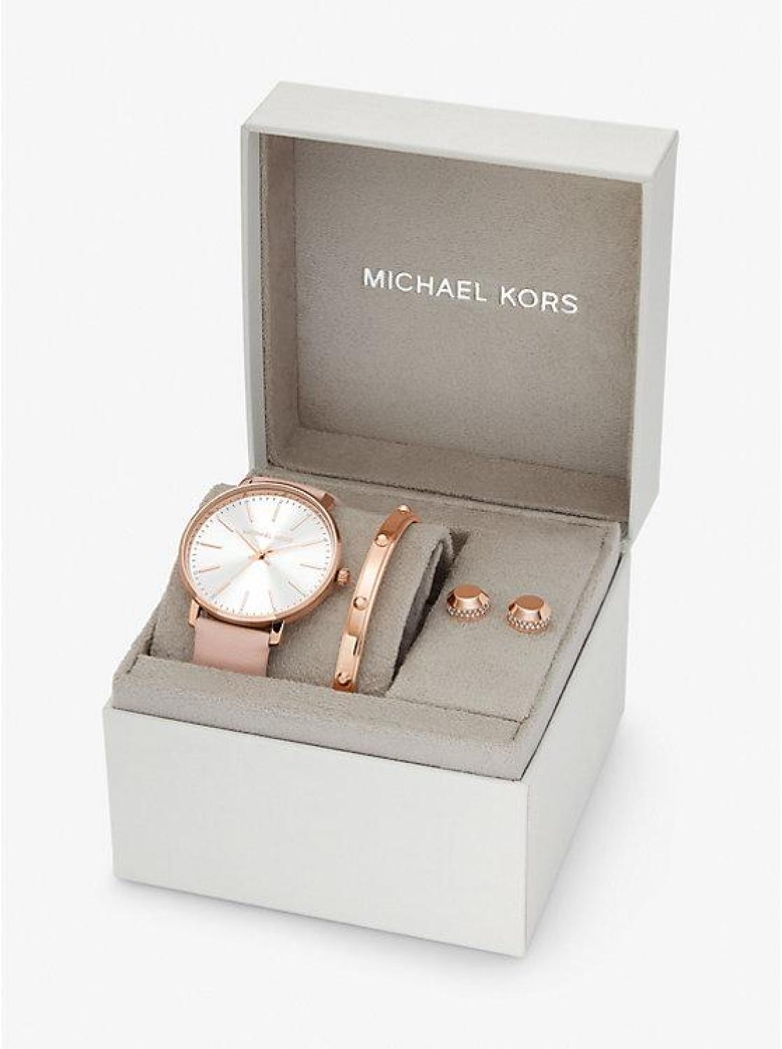 Pyper Rose Gold-Tone Watch and Jewelry Gift Set