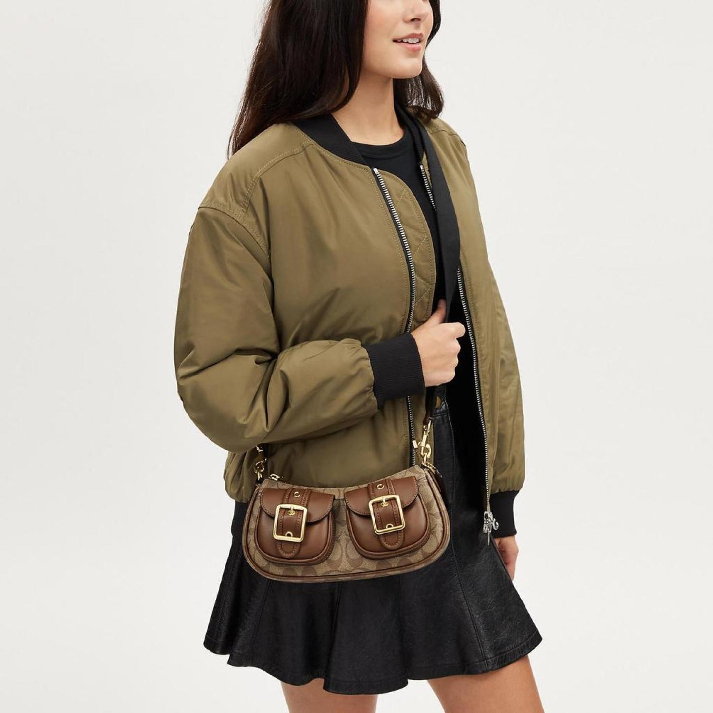 Coach Outlet Ashton Baguette In Signature Canvas