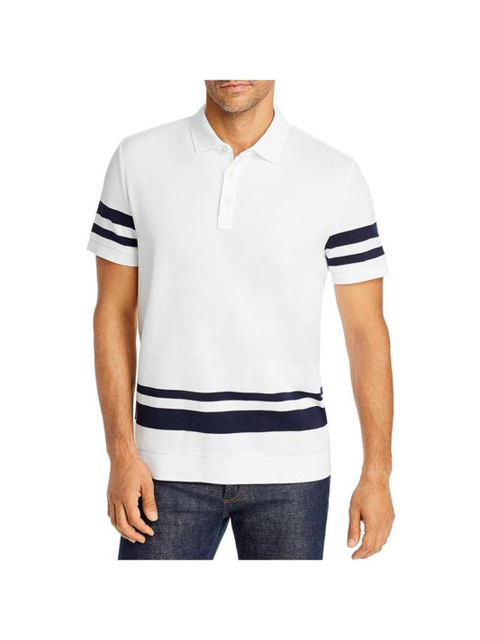 Mens Cotton Striped Polo Shirt