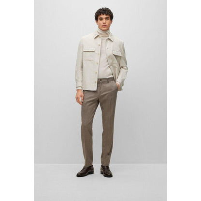 Relaxed-fit jacket in cotton and linen