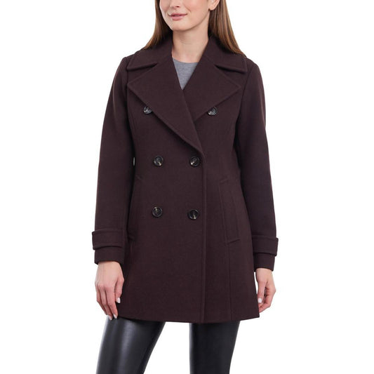 Women's Double-Breasted Notched-Collar Coat