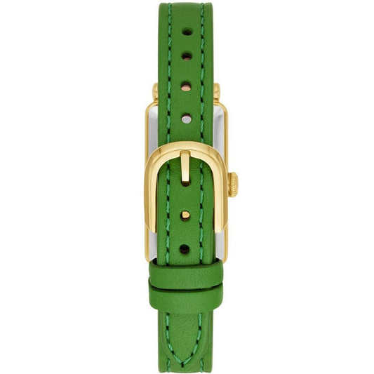 Women's Rosedale Three Hand Quartz Green Leather Watch 32mm