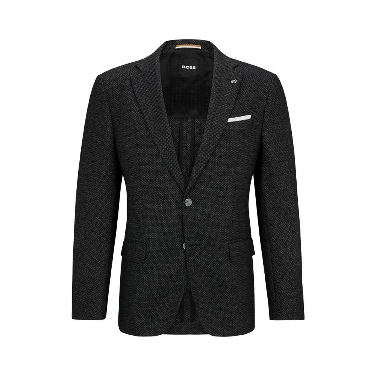 Men's Micro-Patterned Slim-Fit Jacket