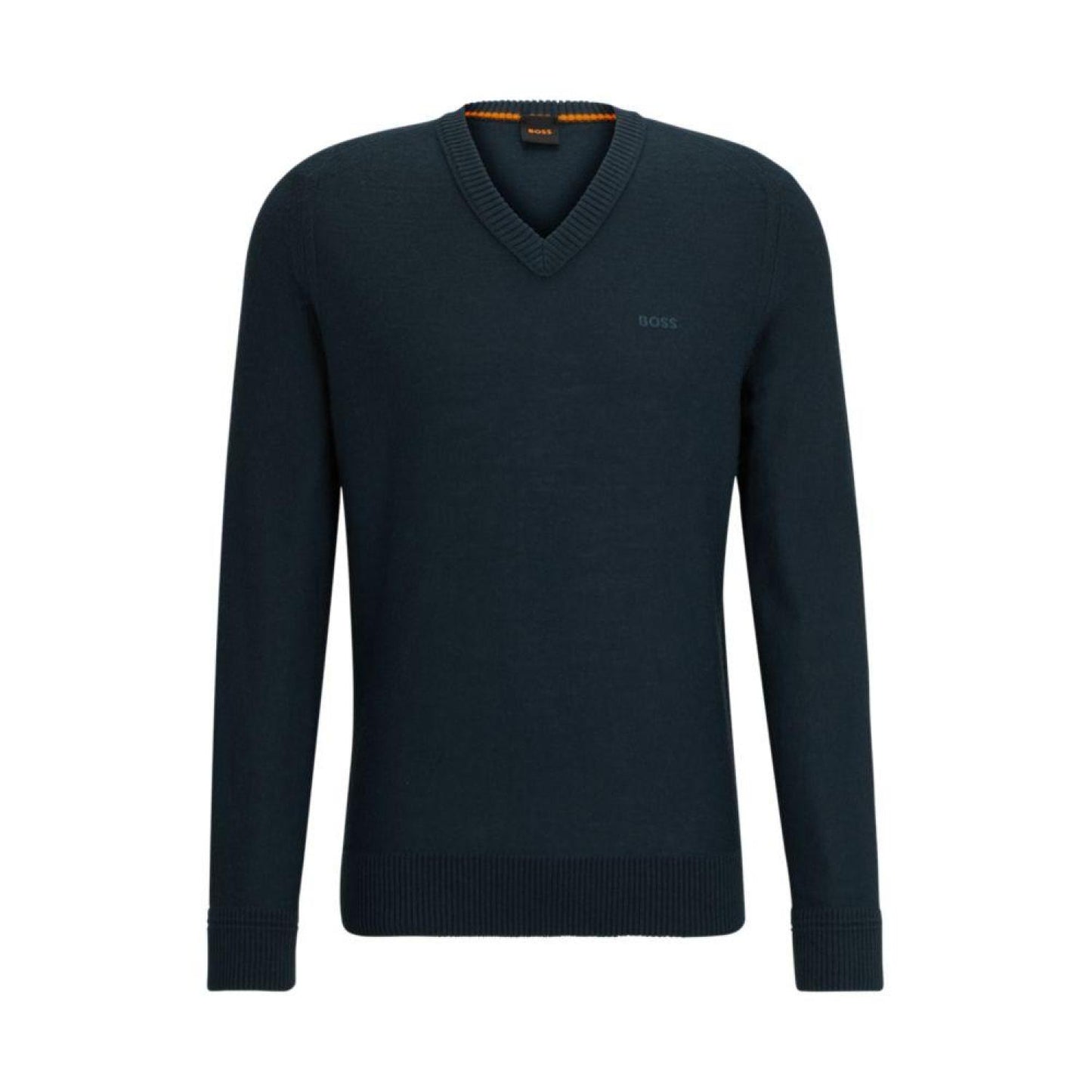 Wool-blend regular-fit sweater with logo detail