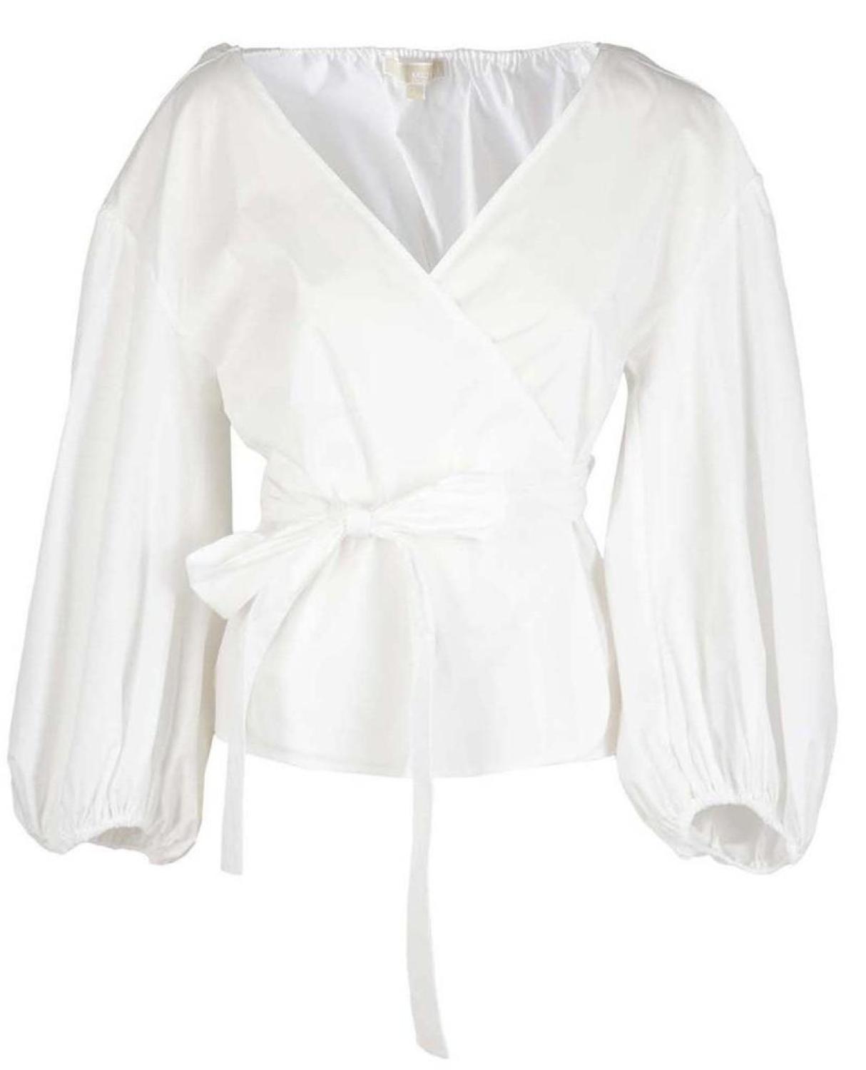 Michael Michael Kors V-Neck Wrap Blouse