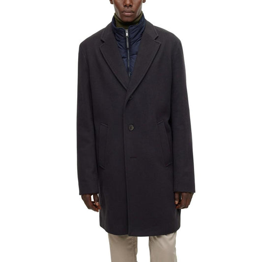 Men's Inner Zip-Up Slim-Fit Coat