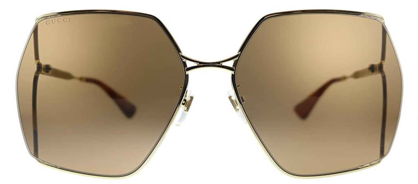 Gucci GG 0817S 002 Oversized Square Sunglasses