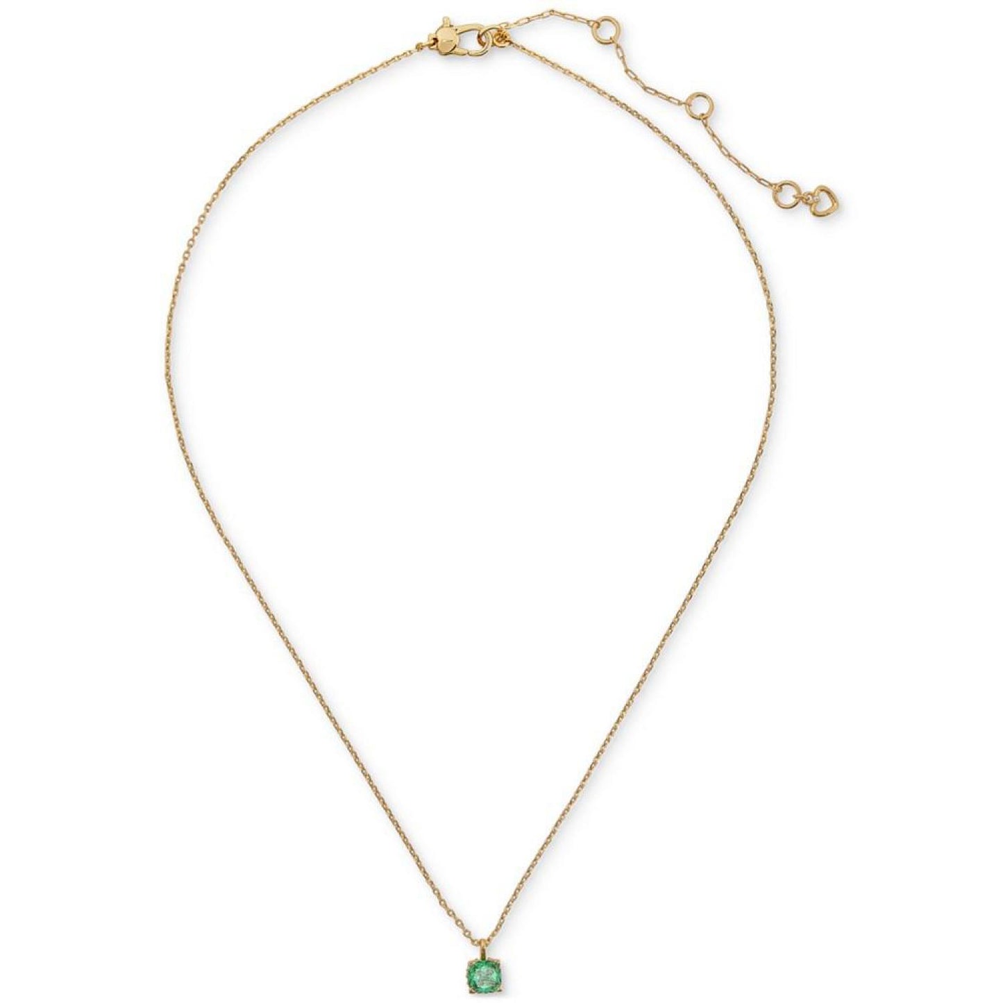 Little Luxuries Gold-Tone Pavé & Crystal Square Pendant Necklace, 16" + 3" extender