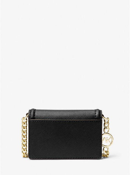 Jet Set Small Saffiano Leather Envelope Crossbody Bag