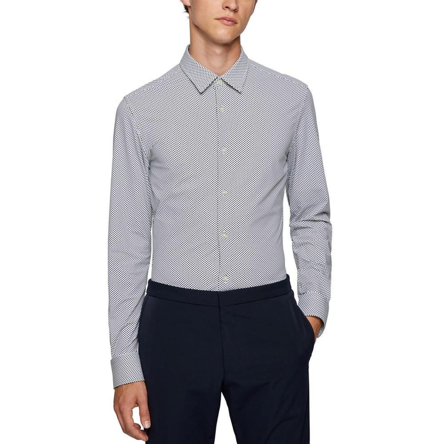 Men's Slim-Fit Pattern Shirt