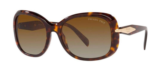 Prada PR 04ZS 2AU6E1 Oval Polarized Sunglasses