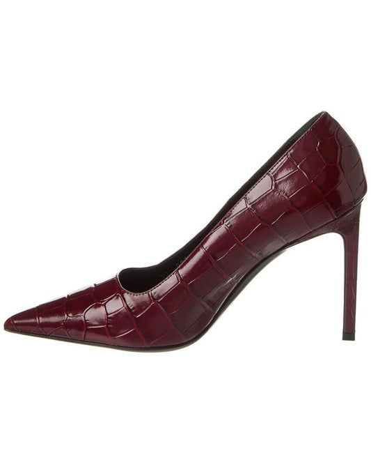 Michael Kors Collection Martine Runway Croc-Embossed Leather Pump