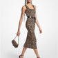 Leopard Jacquard Midi Dress