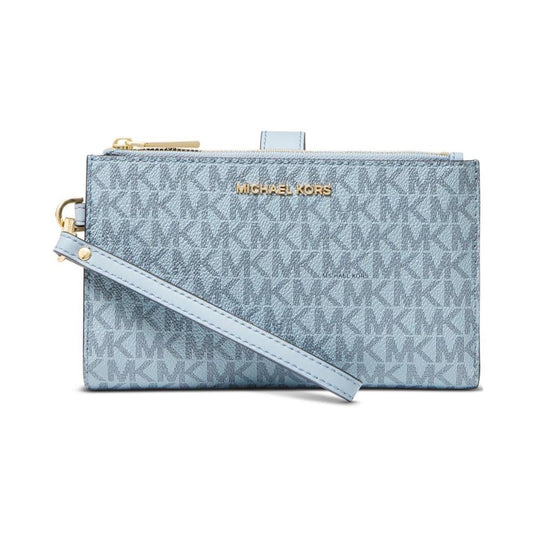 Logo Jet Set Double Zip Wristlet