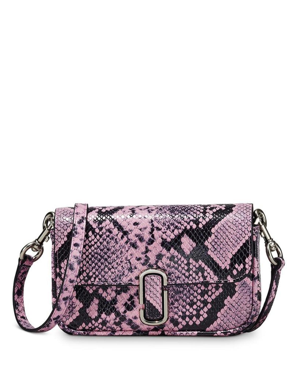 The Snake-Embossed J Marc Mini Shoulder Bag