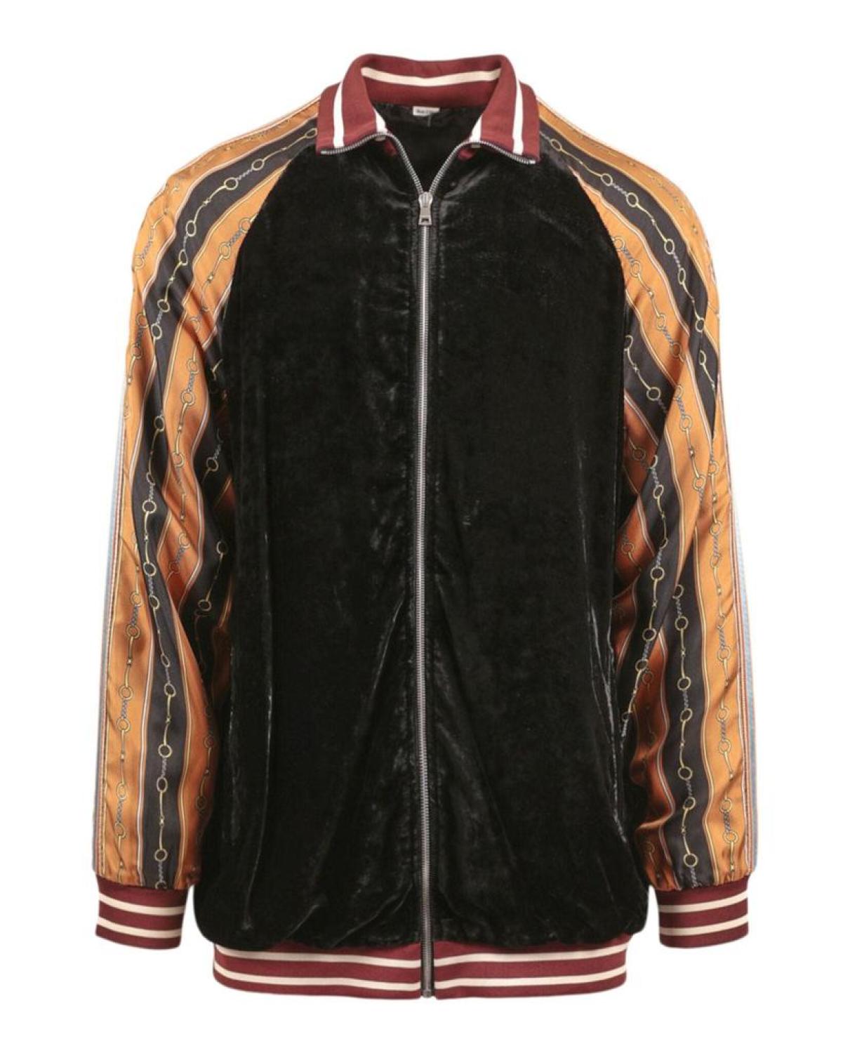 Gucci Mixed Media Bomber Jacket