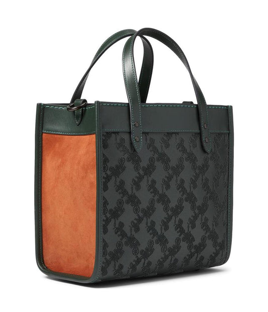 Textured Horse and Carriage Field Tote 22