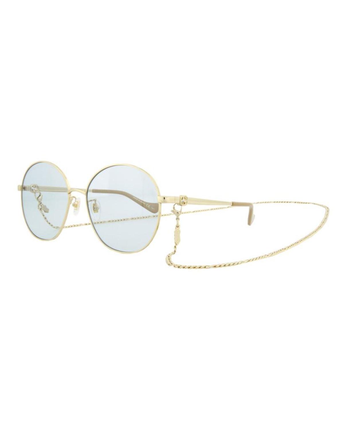 Round-Frame Metal Sunglasses