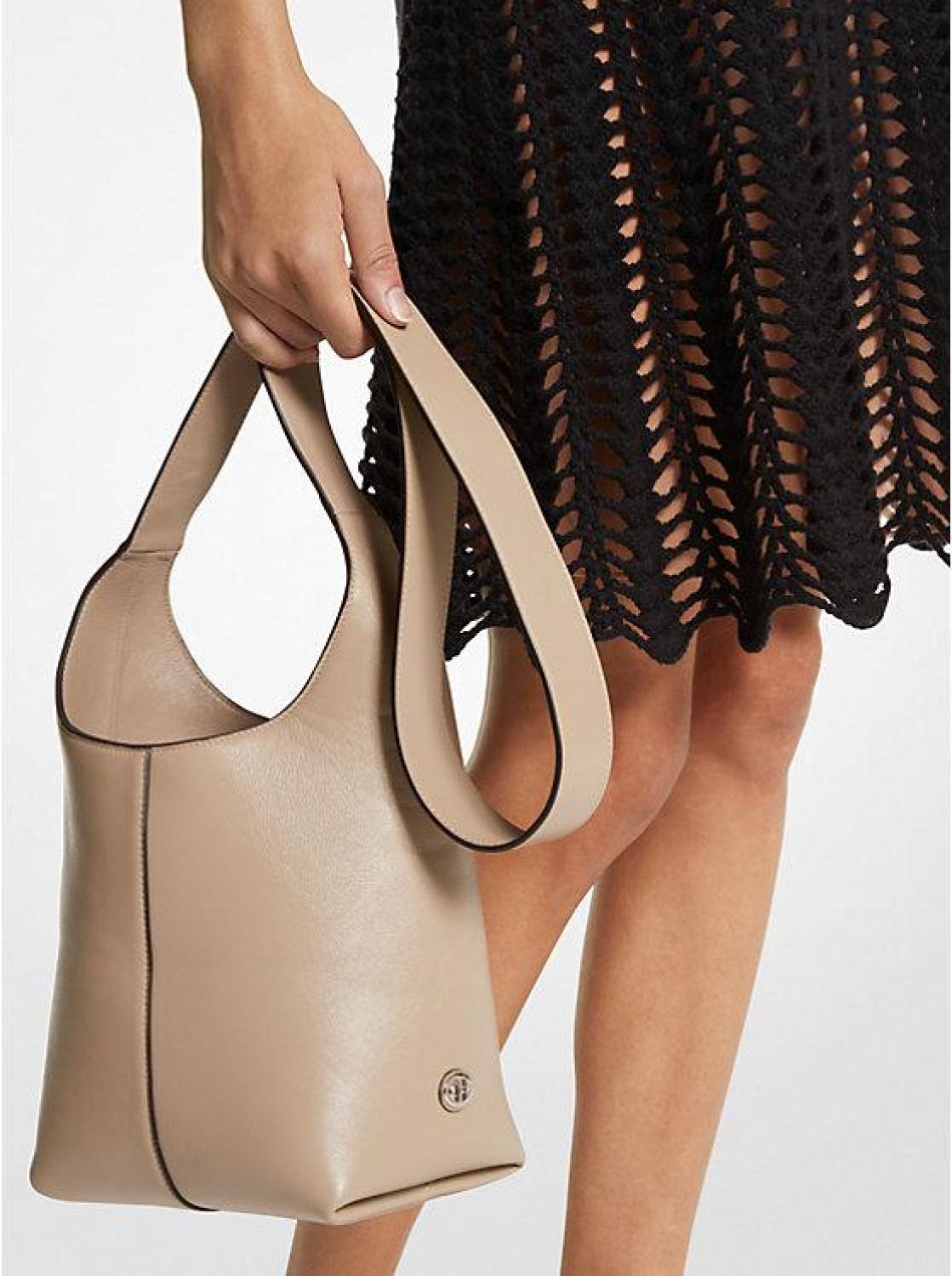 Dede Mini Leather Hobo Bag