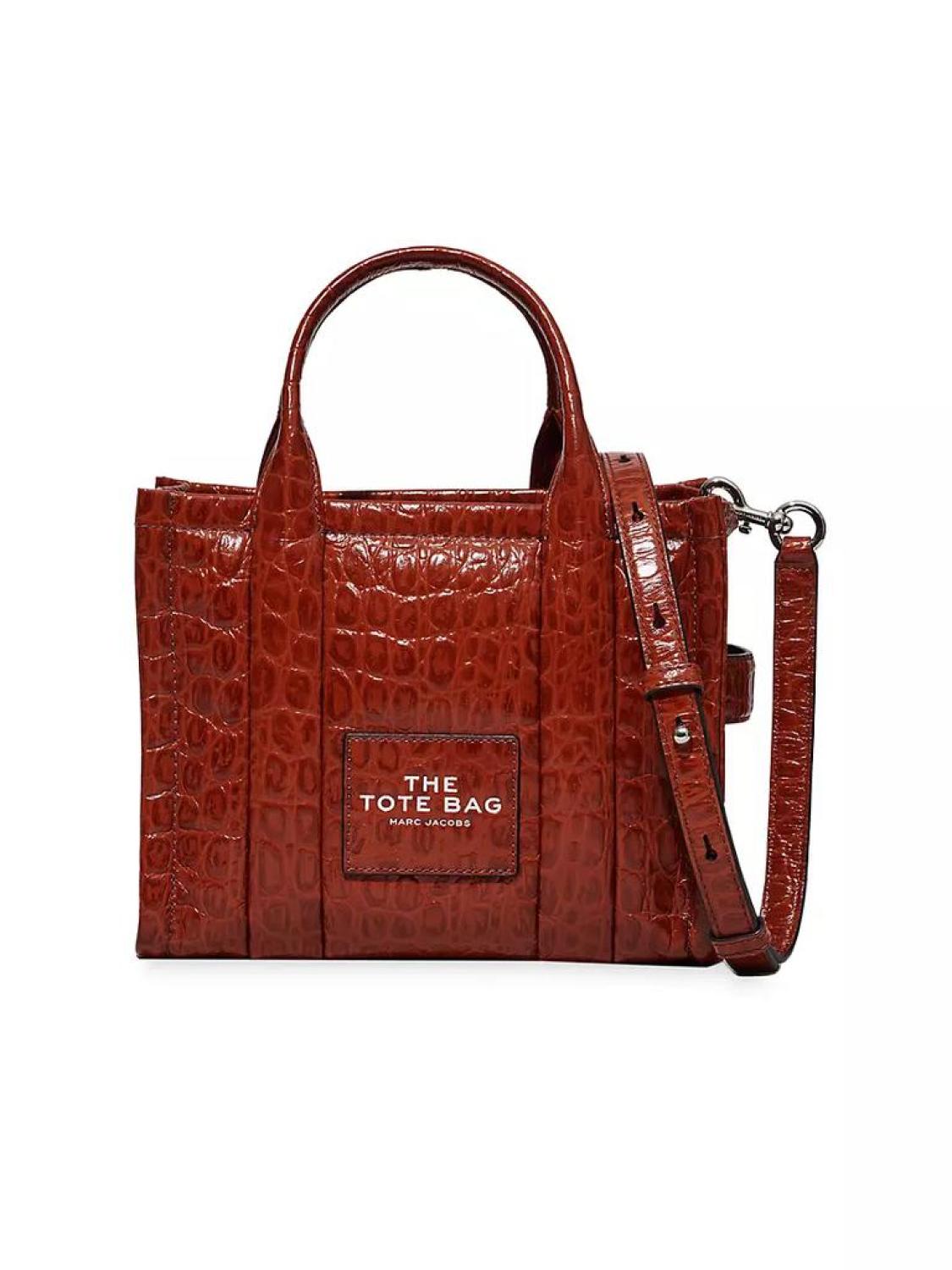 The Croc-Embossed Small Tote